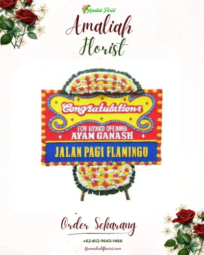 Bunga Papan Congratulation di Suka Maju